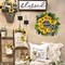 20-inch Sunflower Wreath with "Welcome" Sign – Front Door Decor & Gift